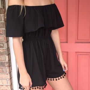 All black romper